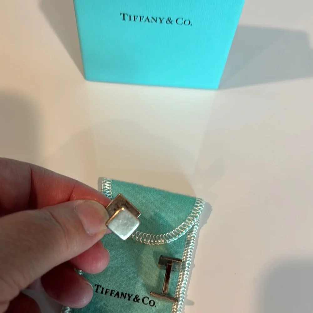Tiffany & Co. Silver Engraved Cufflinks - Picture 5 of 5